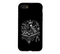 Spooky Skeleton Pool Player Halloween Billiards Case for iPhone SE (2020) / 7/8