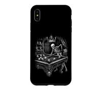 Spooky Skeleton Pool Player Halloween Billiards Case for iPhone XS Max