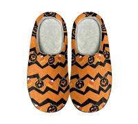 Spooky Slippers Women| Halloween Slippers Women Ghost| Unisex Halloween Slipper| Cute Fuzzy Sliders| Warm Pumpkin Sliders| Soft Slip On Slides| Indoor House Slides| Cozy Plush Slipper
