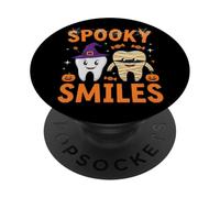Spooky Smiles Cute Halloween Tooth Design PopSockets Adhesive PopGrip