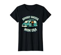 Spooky Soccer Mom Era Moms Life Fall Halloween Autumn Squad Value Graphic T-Shirt, Women, Black, S