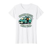 Spooky Soccer Mom Era Moms Life Fall Halloween Autumn Squad Value Graphic T-Shirt, Women, White, S