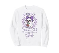 Spooky Social Club Funny Cute Halloween Ghost Lover Ghouls Sweatshirt