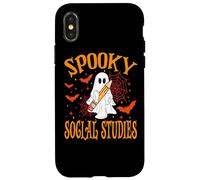 Spooky Social Studies Ghost Funny Halloween School Women Case for iPhone X/XS