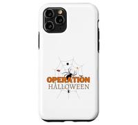 Spooky Spider Weaving Web Cat Candy Tree Operation Halloween Case for iPhone 11 Pro