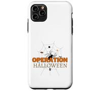 Spooky Spider Weaving Web Cat Candy Tree Operation Halloween Case for iPhone 11 Pro Max