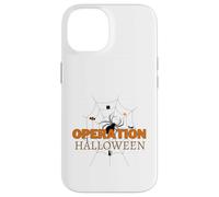 Spooky Spider Weaving Web Cat Candy Tree Operation Halloween Case for iPhone 14