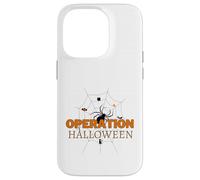 Spooky Spider Weaving Web Cat Candy Tree Operation Halloween Case for iPhone 14 Pro