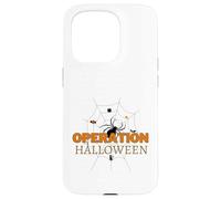 Spooky Spider Weaving Web Cat Candy Tree Operation Halloween Case for iPhone 15 Pro