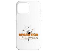 Spooky Spider Weaving Web Cat Candy Tree Operation Halloween Case for iPhone 16 Pro Max