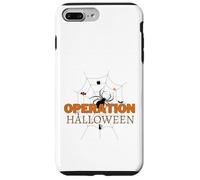 Spooky Spider Weaving Web Cat Candy Tree Operation Halloween Case for iPhone 7 Plus/8 Plus
