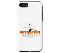 Spooky Spider Weaving Web Cat Candy Tree Operation Halloween Case for iPhone SE (2020) / 7/8