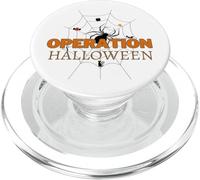 Spooky Spider Weaving Web Cat Candy Tree Operation Halloween PopSockets PopGrip for MagSafe
