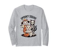 Spooky Squad Cute Halloween Cats in Costumes Long Sleeve T-Shirt