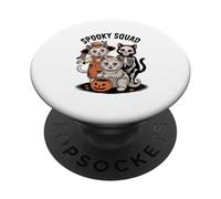 Spooky Squad Cute Halloween Cats in Costumes PopSockets Adhesive PopGrip