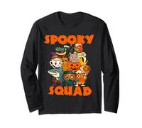 Spooky Squad Halloween Matching Italian Brainrot Meme Kids Long Sleeve T-Shirt