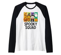 Spooky Squad Kids Cute Halloween Raglan Baseball Tee