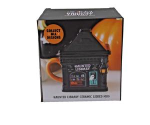 Spooky Street Haunted Library Lidded Mug/Halloween/Samhain/Party/Tea Drinking