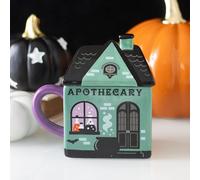 Spooky Street Witches Apothecary Lidded Gothic Witchy Ceramic Gift Boxed Mug