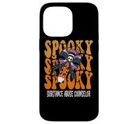 Spooky Substance Abuse Counselor Halloween School Case for iPhone 14 Pro Max