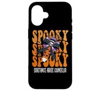 Spooky Substance Abuse Counselor Halloween School Case for iPhone 16