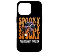 Spooky Substance Abuse Counselor Halloween School Case for iPhone 16 Pro