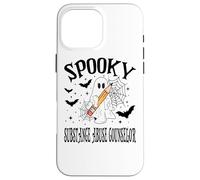 Spooky Substance Abuse Counselor Halloween School Case for iPhone 16 Pro Max