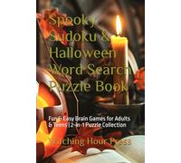 Spooky Sudoku & Halloween Word Search Puzzle Book: Fun & Easy Brain Games for Adults & Teens | 2-in-1 Puzzle Collection