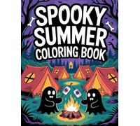 Spooky Summer: Coloring Book for Adults and Enjoying Summer Days Seniors with Simple Designs for Relaxation