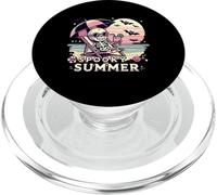 Spooky Summer Skeleton Halloween Vibes - Iced Coffee Gothic PopSockets PopGrip for MagSafe