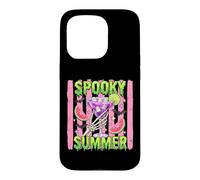 Spooky Summer Summerween Halloween Skeleton Costume Case for iPhone 15 Pro