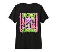 Spooky Summer Summerween Halloween Skeleton Costume Premium T-Shirt