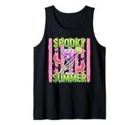 Spooky Summer Summerween Halloween Skeleton Costume Tank Top