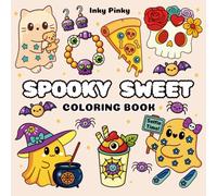 Spooky Sweet Coloring Book: Bold & Easy Halloween Coloring Book for Adults and Teens with Cute Creepy Creatures and Spooky Vibes for Relaxation (Bold & Easy Coloring)