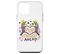Spooky Things Ahead Skeleton Ghost Stars Case for iPhone 12 mini