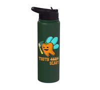 Spooky Tooth Fairy Tooth Scary Jack O' Lantern Halloween Stainless Steel Insulated Water Bottle