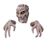 Spooky Tree Faces,Halloween Outdoor Scary Tree Face | 3D Realistic Resin Art Garden Peeker Party Props Festive for Driveway Patio Pathway Grassland Lawn