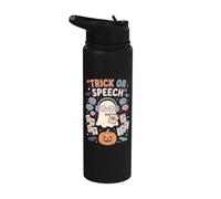 Spooky Trick or Speech SLP Halloween Speech Language Teacher Stainless Steel Insulated Water Bottle