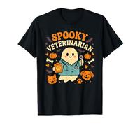 Spooky Veterinarian Groovy Halloween Pet Doctor T-Shirt