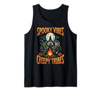 Spooky Vibes Creepy Tribes Halloween Monster Tank Top