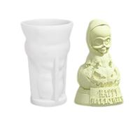 Spooky Wax Forms - Phantom Candle Figurines, Reusable Rubber Art Forms, Silicone Resin Mold Tool, Fragrant Wax Casting, DIY Soap Making Supplies | A Crafting Accessory for Holiday Decoration Crafts