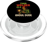 Spooky Welder Ghoul Dude Vintage Mens Metalworker PopSockets PopGrip for MagSafe
