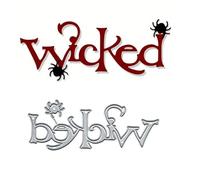 Spooky Wicked Gothic Halloween Spider Metal Die Cuts,Flower Branch Leaf Cutting Dies Cut Stencils for DIY Scrapbooking Album Decorative Embossing Paper Dies Card Making