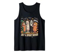 Spooky Wiener Sausage Halloween Tank Top
