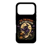 Spooky Witch Pilot Broomstick Full Moon Haunted Vintage Case for iPhone 17 Pro