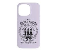 Spooky Witches Social Club Season est. 1692 Salem Cute Bow Case for iPhone 14 Pro Max