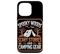Spooky Woods Scary Stories Camper Hiker Halloween Camping Case for iPhone 14 Pro Max