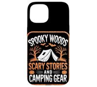 Spooky Woods Scary Stories Camper Hiker Halloween Camping Case for iPhone 15
