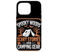 Spooky Woods Scary Stories Camper Hiker Halloween Camping Case for iPhone 16 Pro