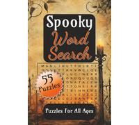 Spooky Word Search Puzzle Book: Word Searches | Easy To Read Print With Halloween, Spooky, Creepy Words | 6x9 Inches | 110 Pages | 55 Puzzles + ... For Vacations, Birthdays, Holidays, Traveling